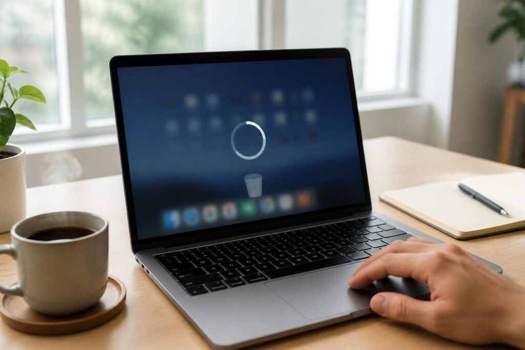 apprenez à réinitialiser un mac d'occasion en toute sécurité : effacez le compte précédent et repartez de zéro pour une expérience propre et optimale.